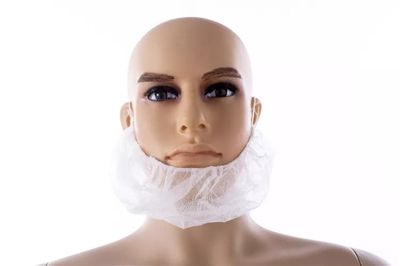 Gıda İşleme Tıbbi Kullanım Kulak Halkalı Tek Kullanımlık Sakal Örtüsü