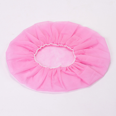 Pembe ISO Tek Kullanımlık Peaked Caps kumaş CE İşçi İçin Tek Kullanımlık Snood Cap