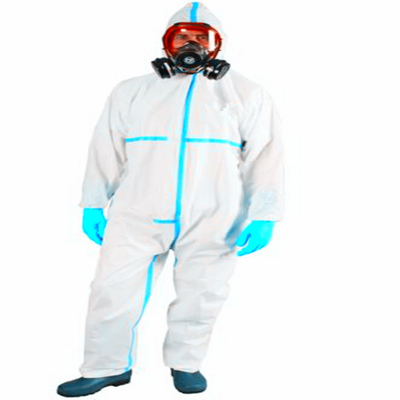 Temiz oda Kimyasal Medikal Ppekit Tek Kullanımlık Hazmat Suit Tulum KKD